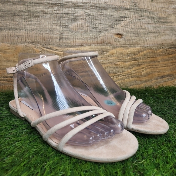New Nude Jammin Suede Sandal SZ 6.5 - Picture 2 of 10